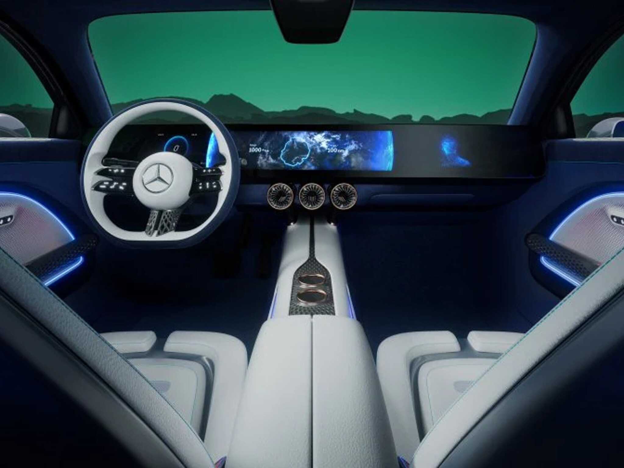 EQXX: Het interieur: tussen luxe en natuur.