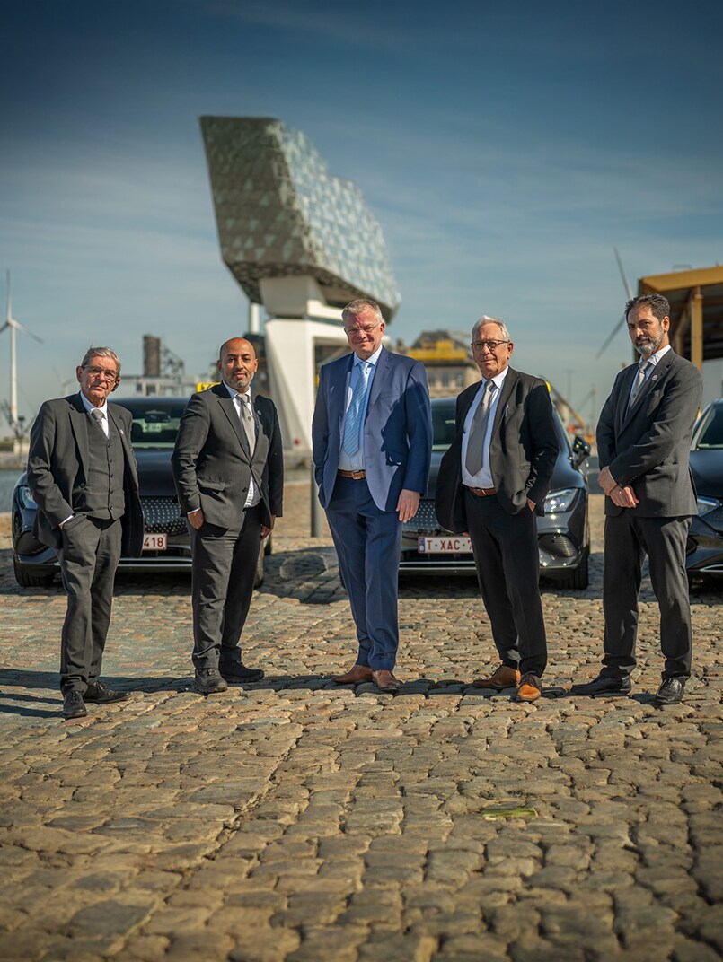 De EQE is de ideale wagen voor texivervoer