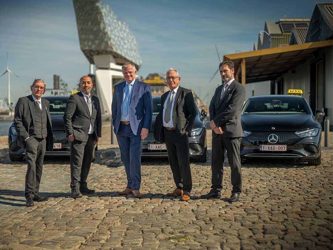 De EQE is de ideale wagen voor texivervoer