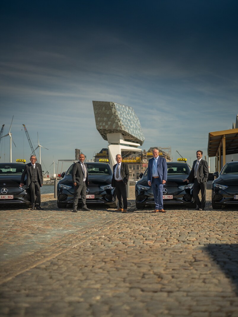 De EQE is de ideale wagen voor texivervoer