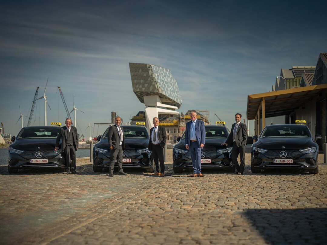 De EQE is de ideale wagen voor texivervoer