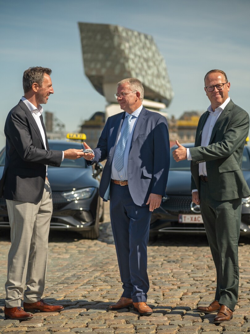 De EQE is de ideale wagen voor texivervoer