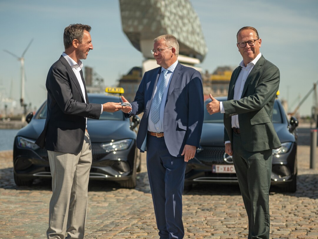De EQE is de ideale wagen voor texivervoer
