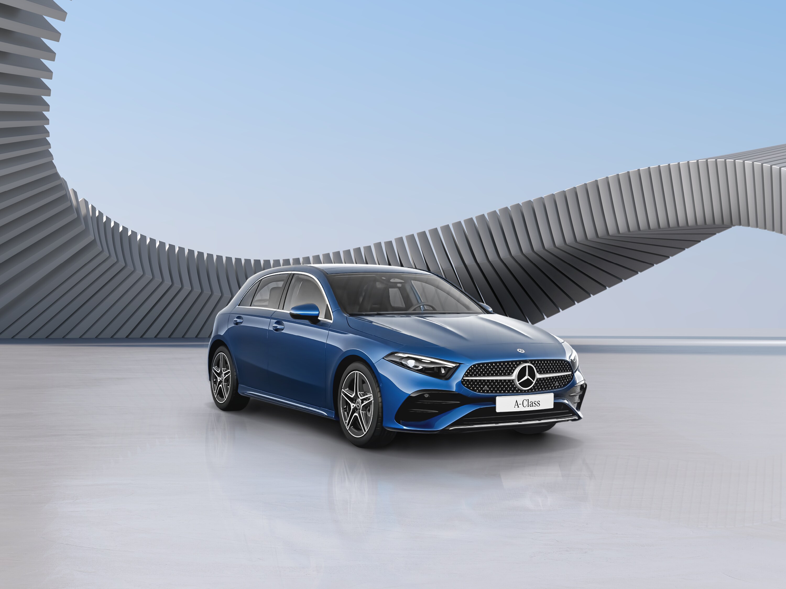 De afbeelding toont de Mercedes-Benz A-Klasse Hatchback.