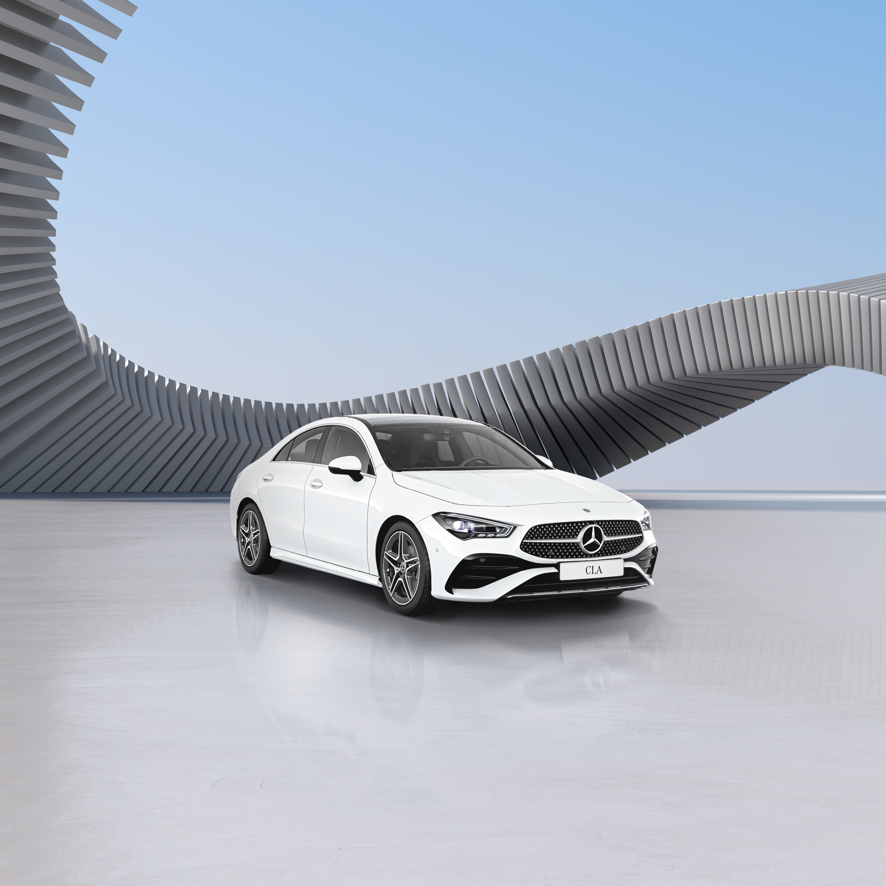 De afbeelding toont de Mercedes-Benz CLA Coupé. De afbeelding toont de Mercedes-Benz CLA Coupé.