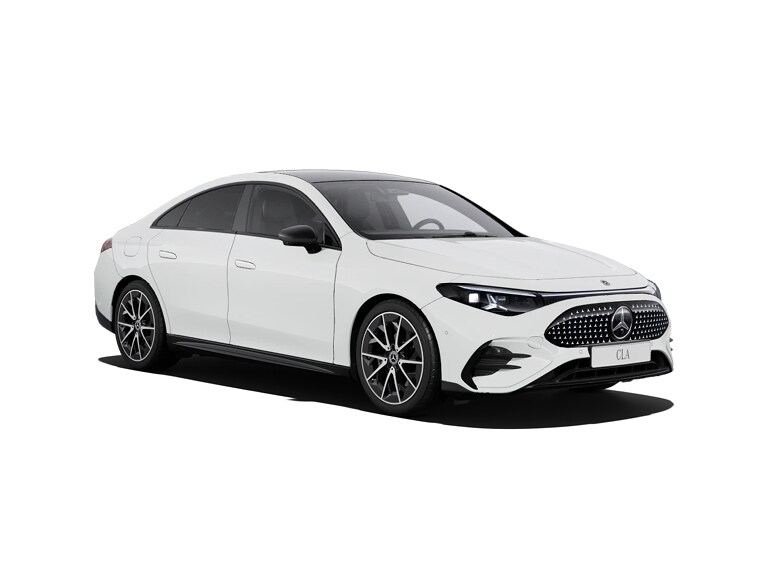 De afbeelding toont de prijslijst en brochure van de Mercedes-Benz CLA Shooting Brake.