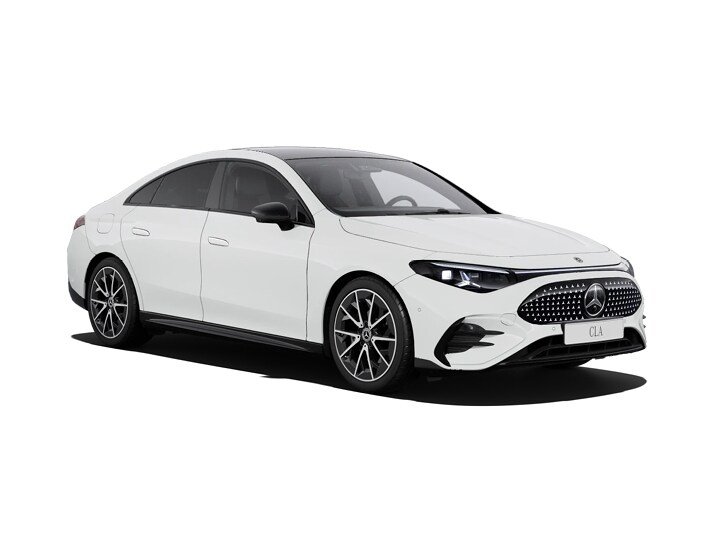 De afbeelding toont de prijslijst en brochure van de Mercedes-Benz CLA Shooting Brake.