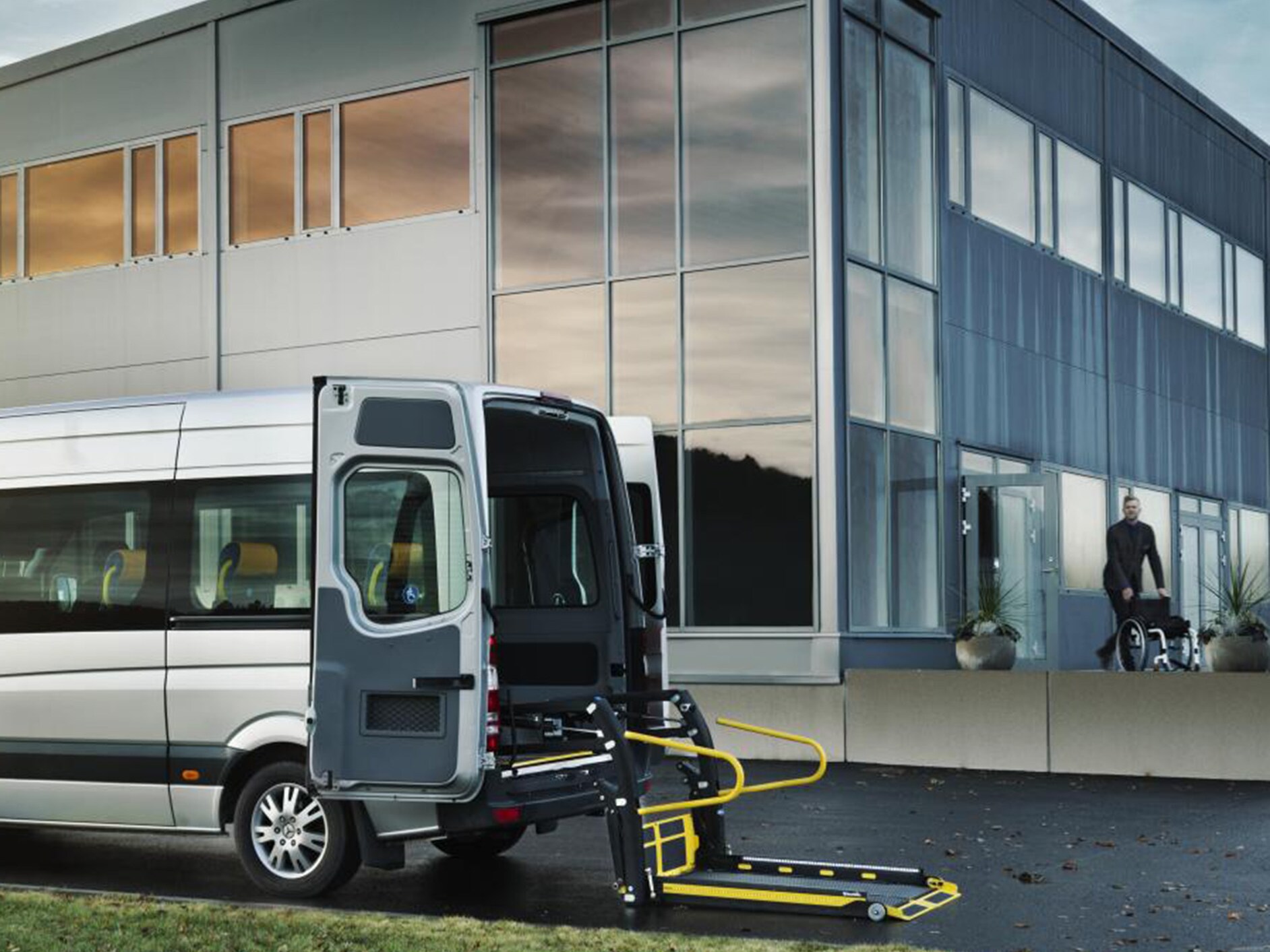 Veiligheid van een bus voor rolstoelvervoer