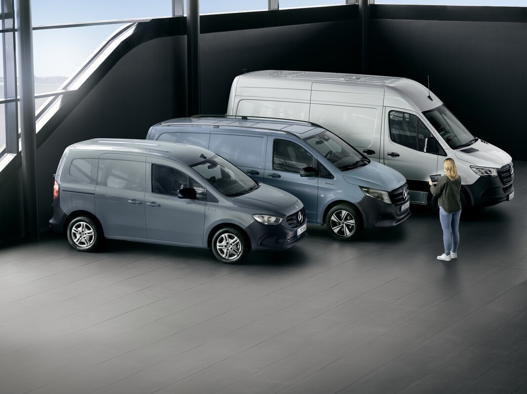 Un Mercedes-Benz Sprinter Tourer est chargé.