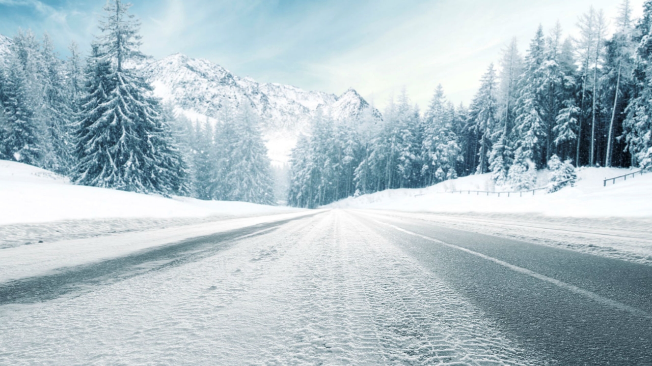 Winterlandschap. Winterlandschap.