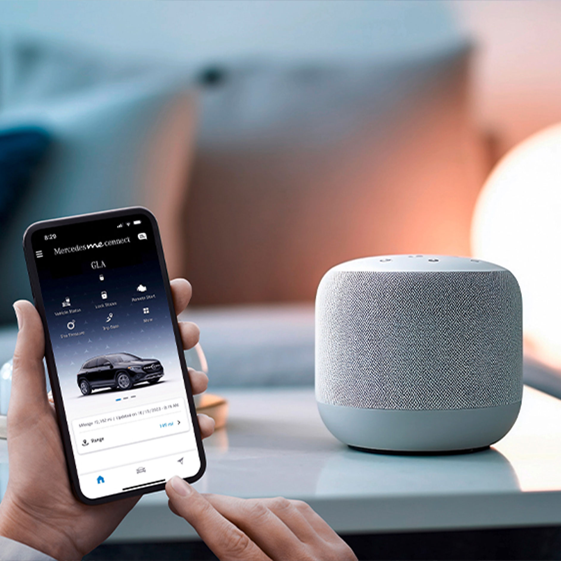 Interface vers les fournisseurs tiers | Equipement de série | Mercedes-Benz L'interface vers les fournisseurs tiers fait partie de l'équipement de série des services connectés Mercedes-Benz.