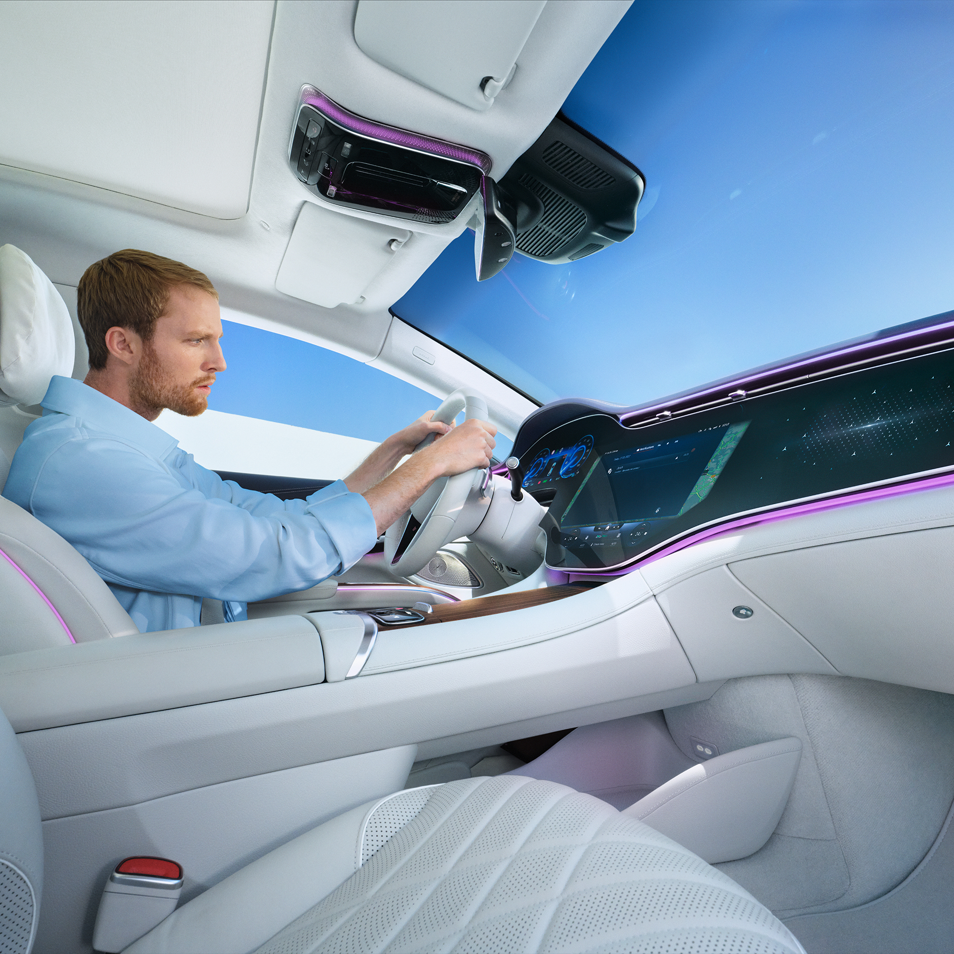 Application Service dans le véhicule | Application Service | Mercedes-Benz L'application Mercedes-Benz Service dans une voiture Mercedes-Benz.