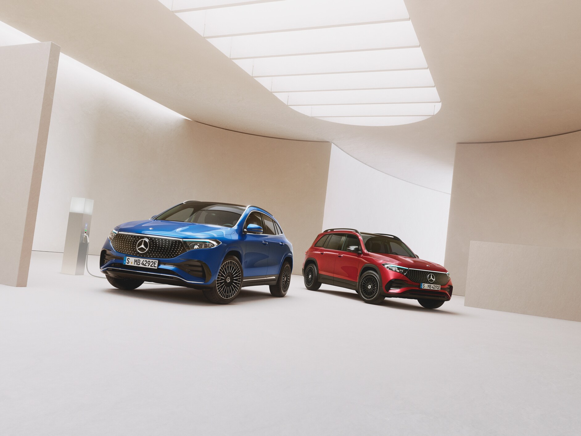 Aanbod elektrische modellen van Mercedes-Benz.