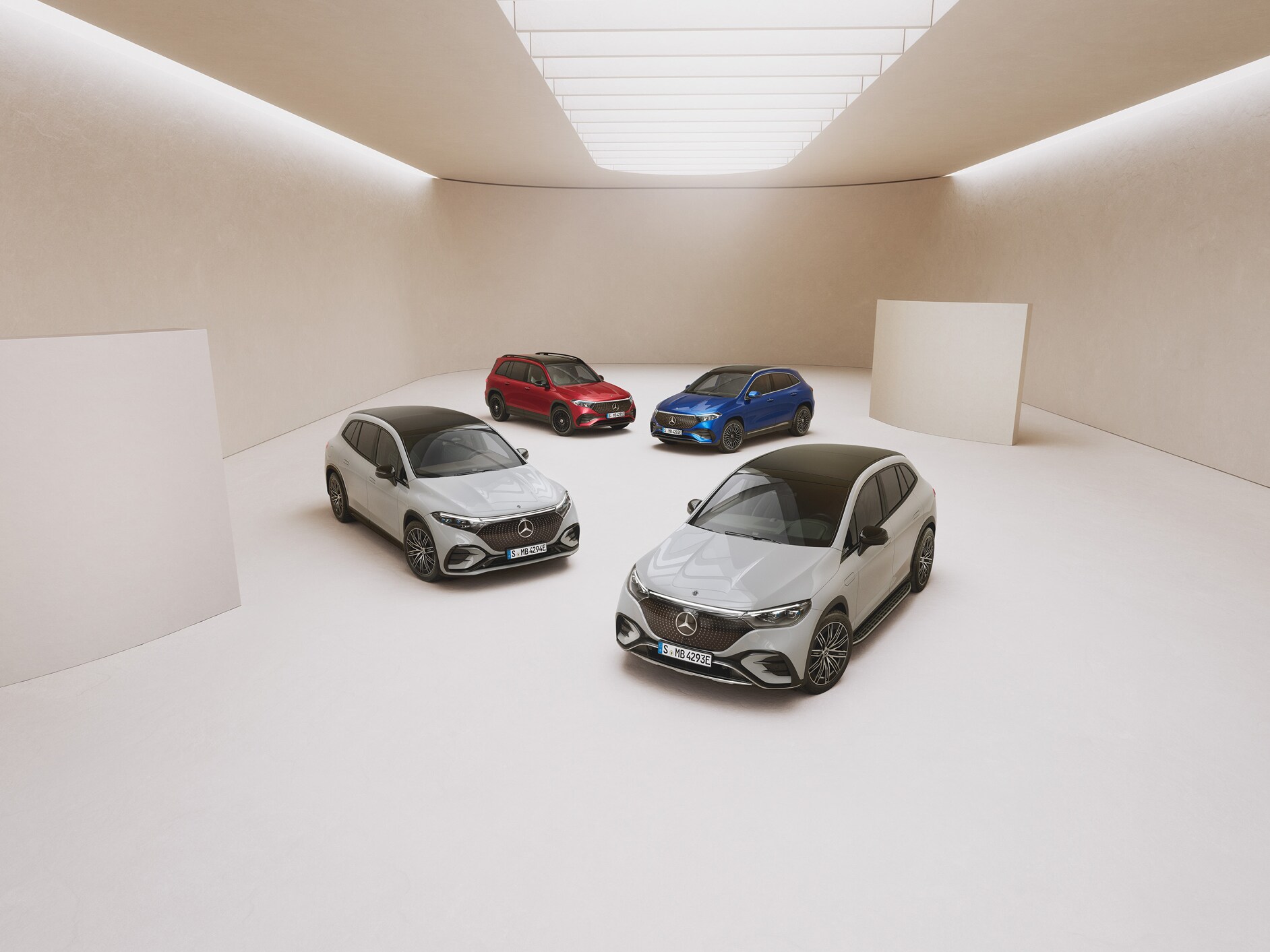 Aanbod elektrische modellen van Mercedes-Benz.