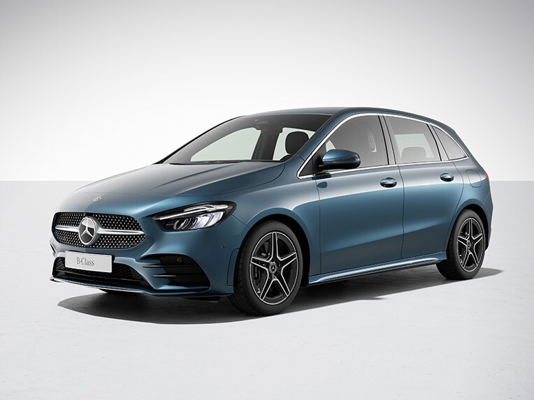 De B-Klasse van Mercedes-Benz met AMG Line.
