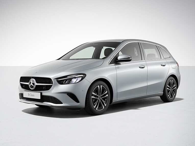 De B-Klasse van Mercedes-Benz met uitrustingslijn Progressive.