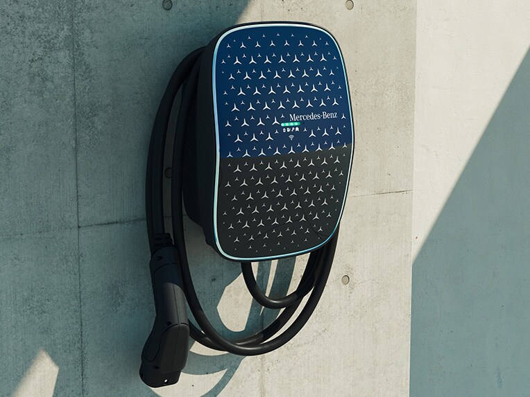 De Mercedes-Benz wallbox.