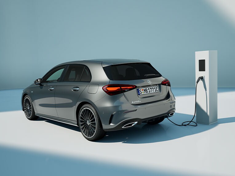 Voorstelling van het opladen van de A-Klasse Plug-in Hybrid.