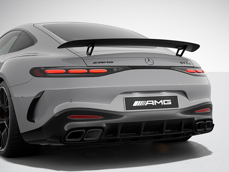 Het AMG-aerodynamicapakket voor de Mercedes-AMG GT Coupé.