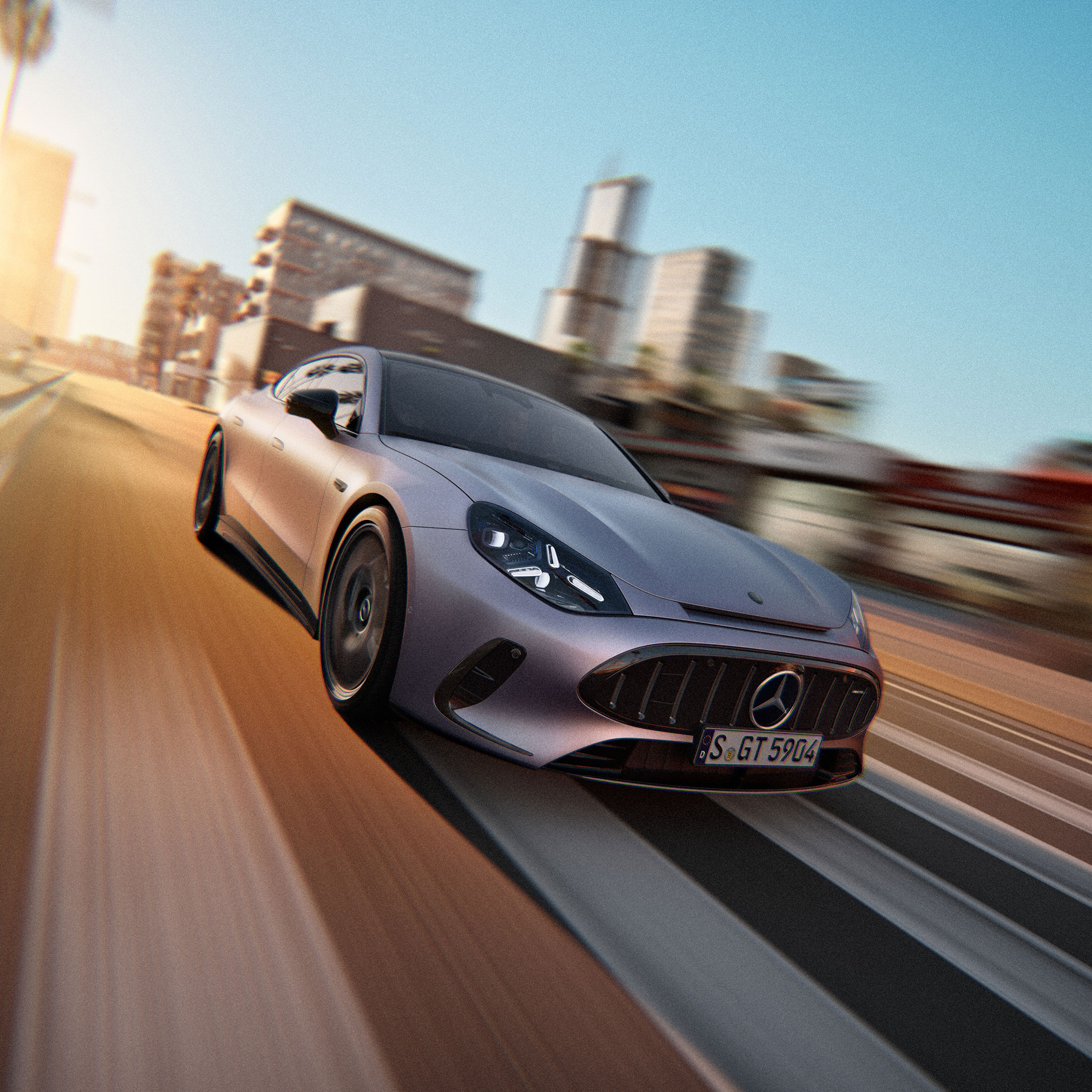 Le nouveau Mercedes-AMG GT 53 Coupé 4 Portes.