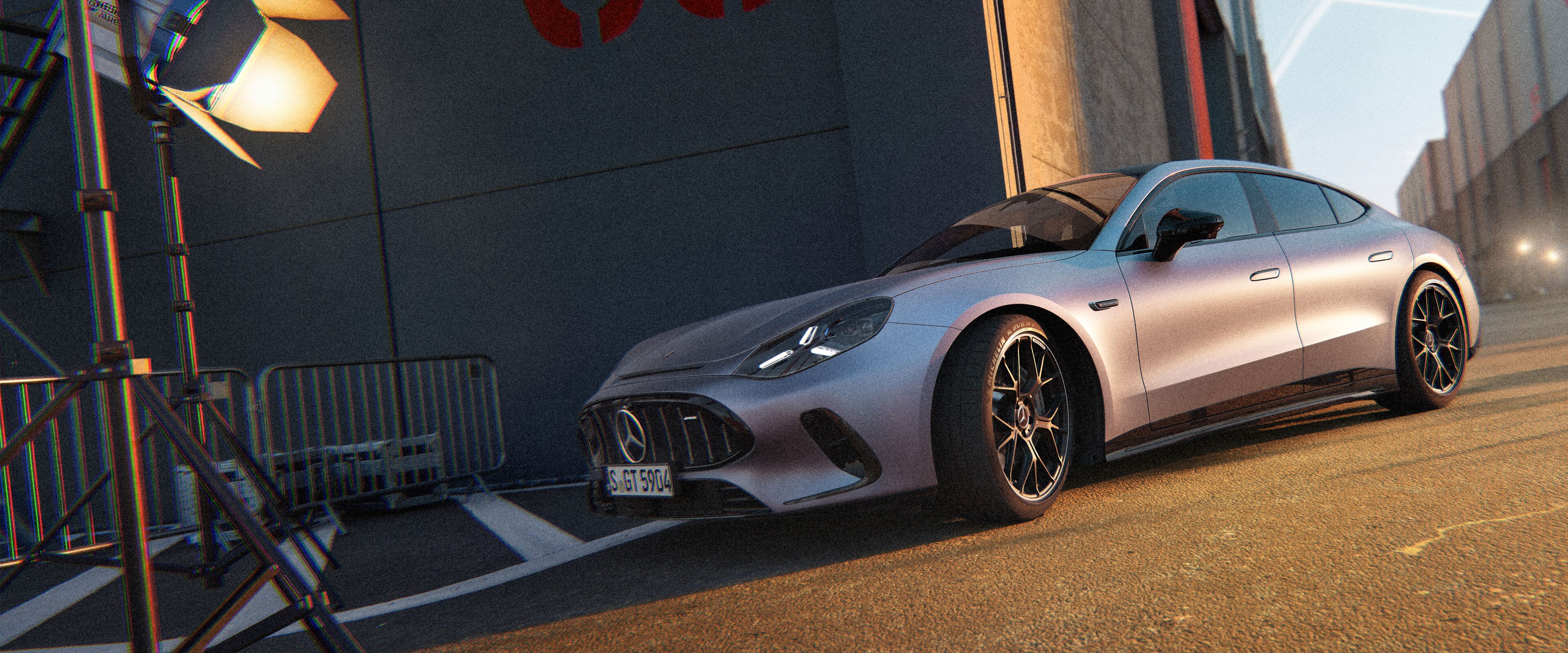 De Mercedes-AMG GT 53 4-deurs Coupé.