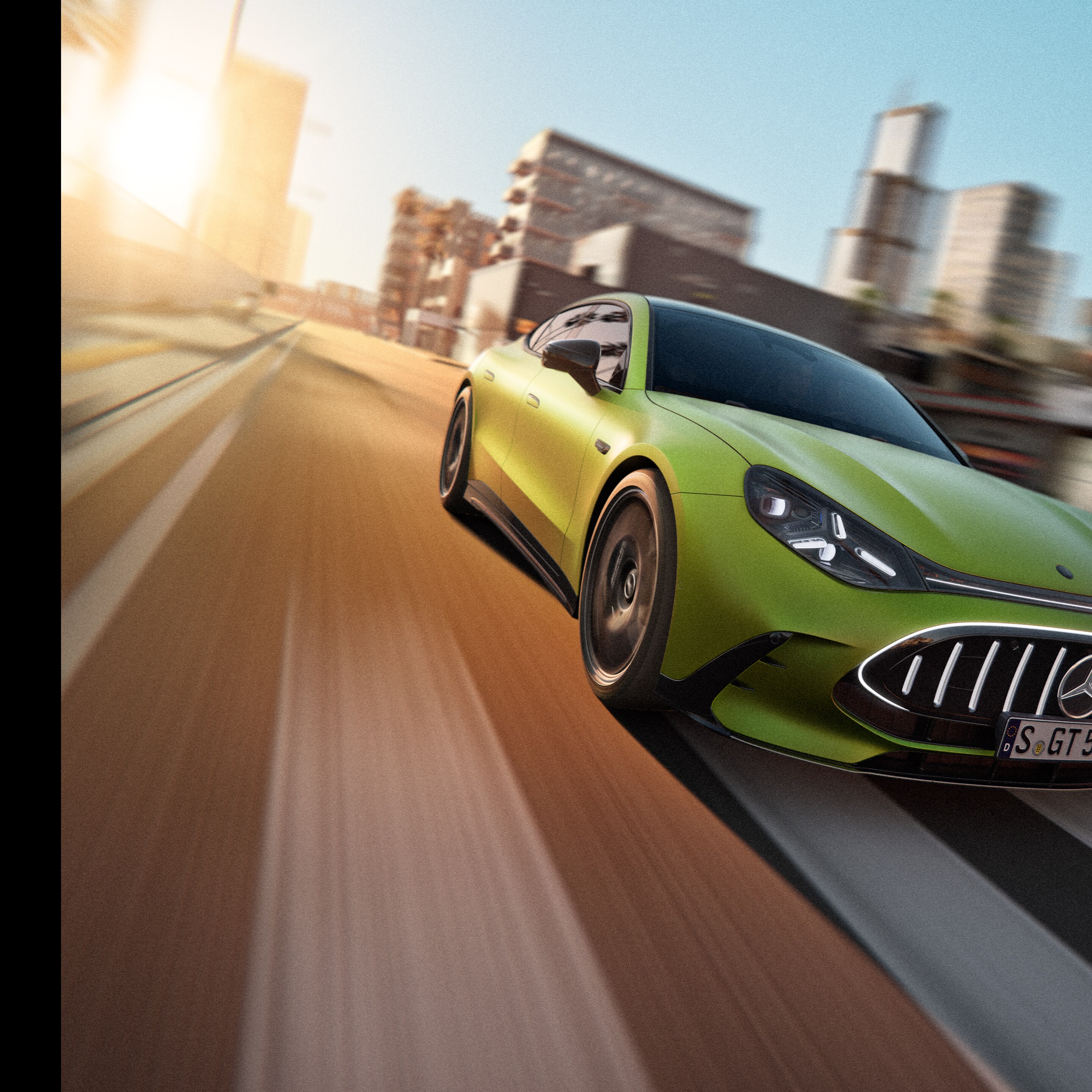 Het exterieur van de nieuwe GT 4-Deurs Coupé van Mercedes-AMG.