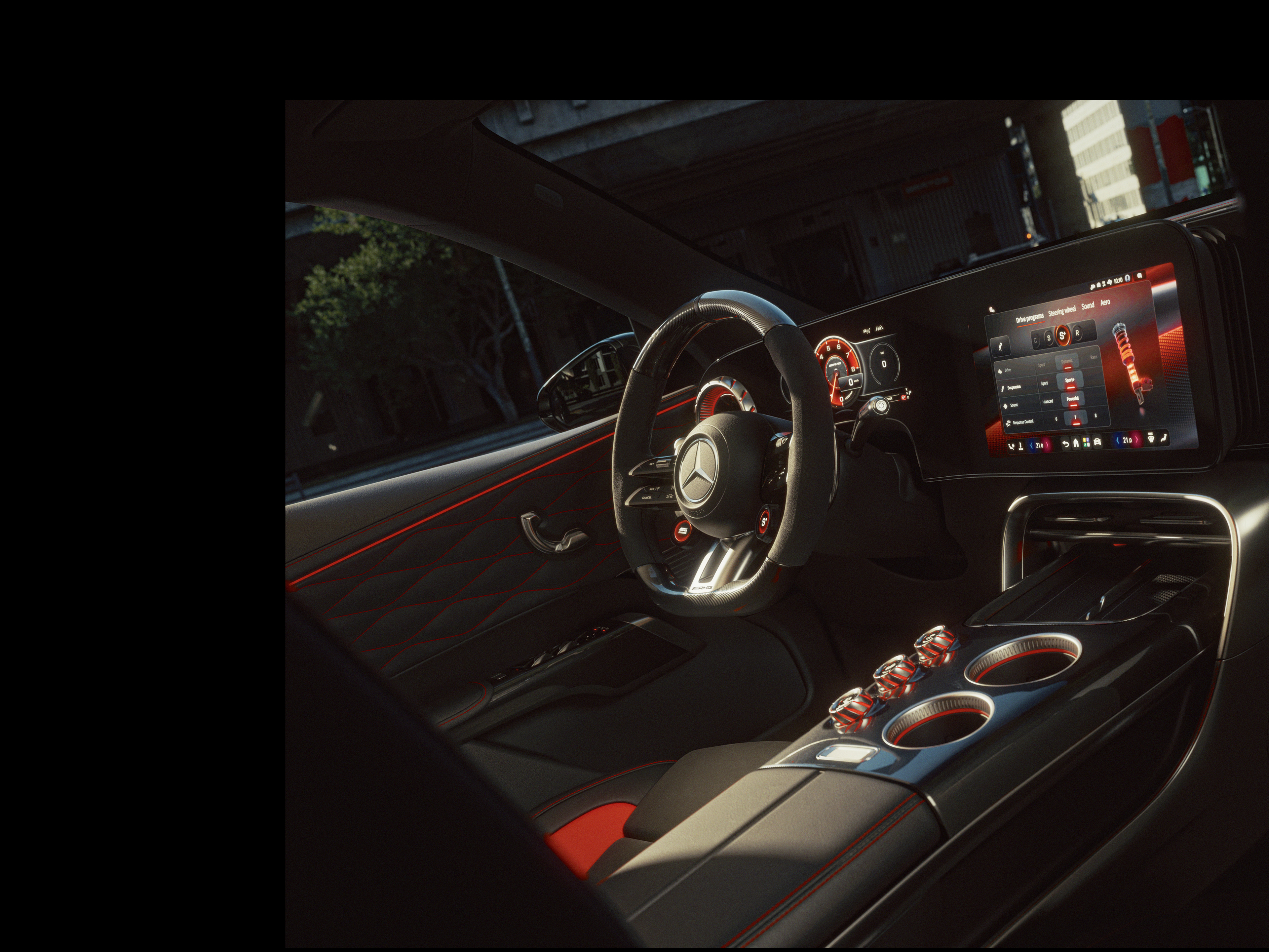 Intérieur | GT SUV | Mercedes-AMG L'intérieur du tout nouveau GT SUV de Mercedes-AMG.