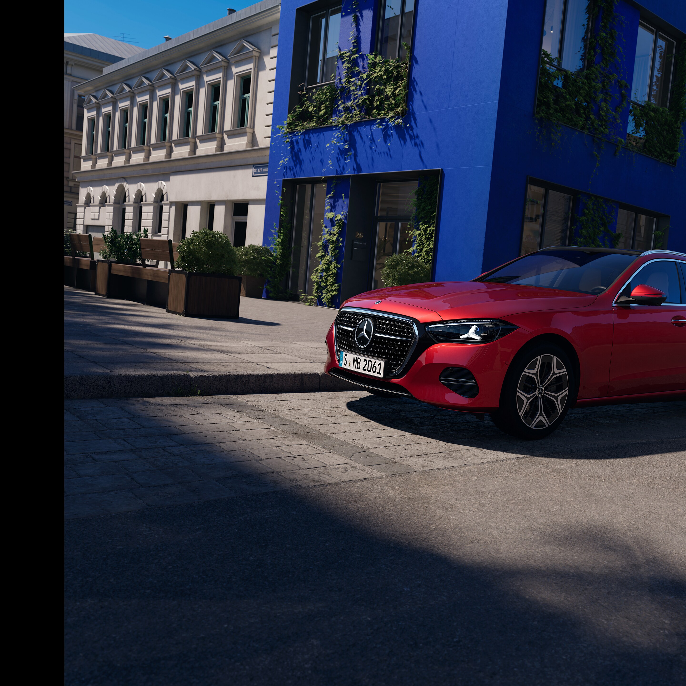 L'extérieur de la nouvelle Classe C Break de Mercedes-Benz.