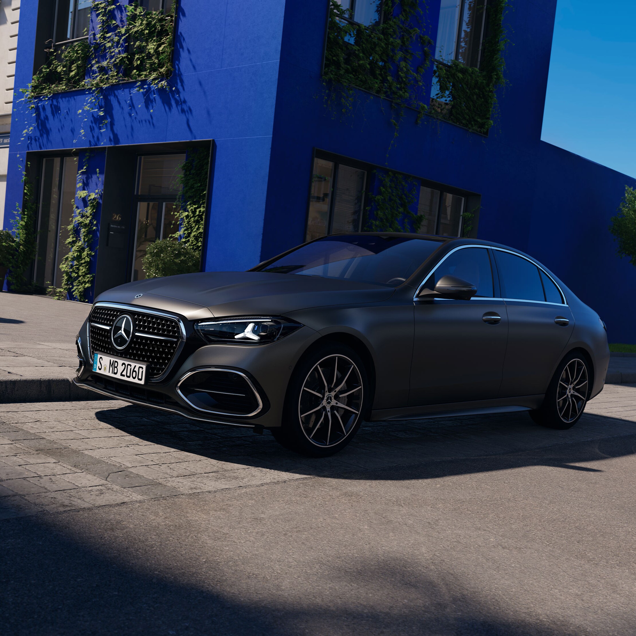 L'extérieur de la nouvelle Classe C Berline de Mercedes-Benz.