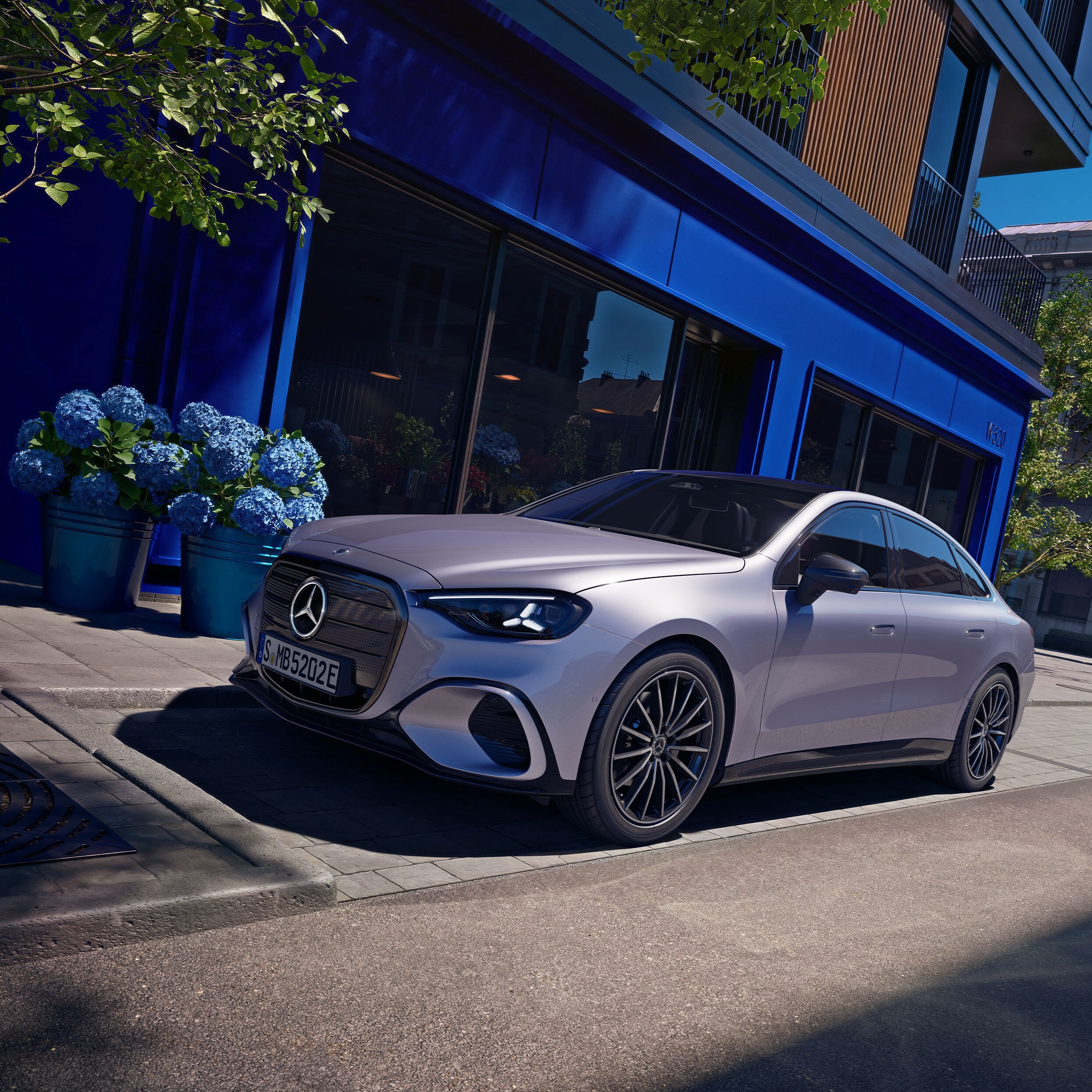 Het exterieur van de nieuwe C-Klasse van Mercedes-Benz.