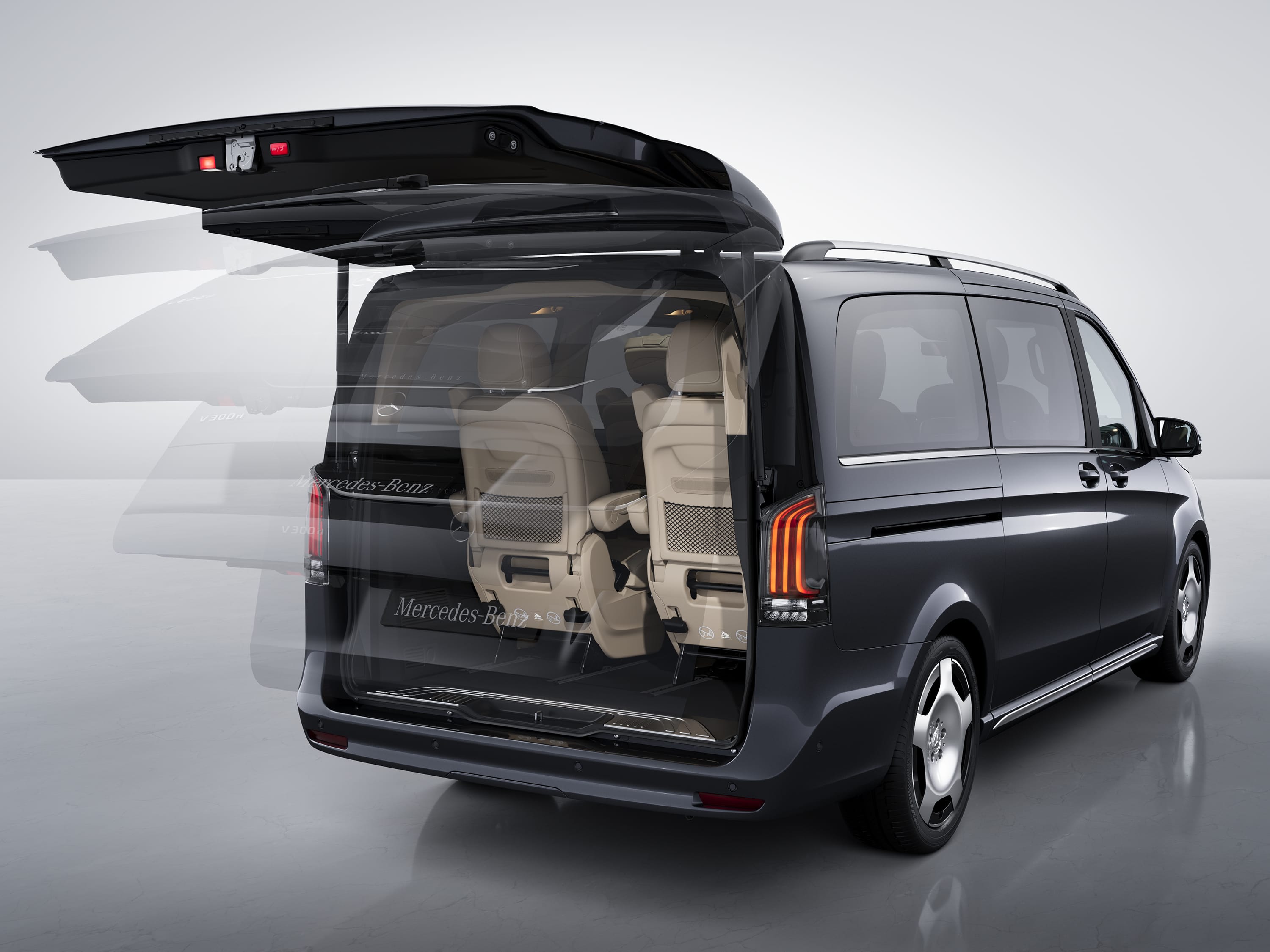 Marco Polo EASY-PACK-pakket | Marco Polo World | Mercedes-Benz Achterklep van de Mercedes-Benz Marco Polo met EASY-PACK-pakket.