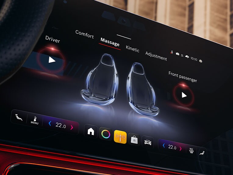 Le Digital Extra : fonction de massage à l’avant dans le nouveau CLA de Mercedes-Benz.