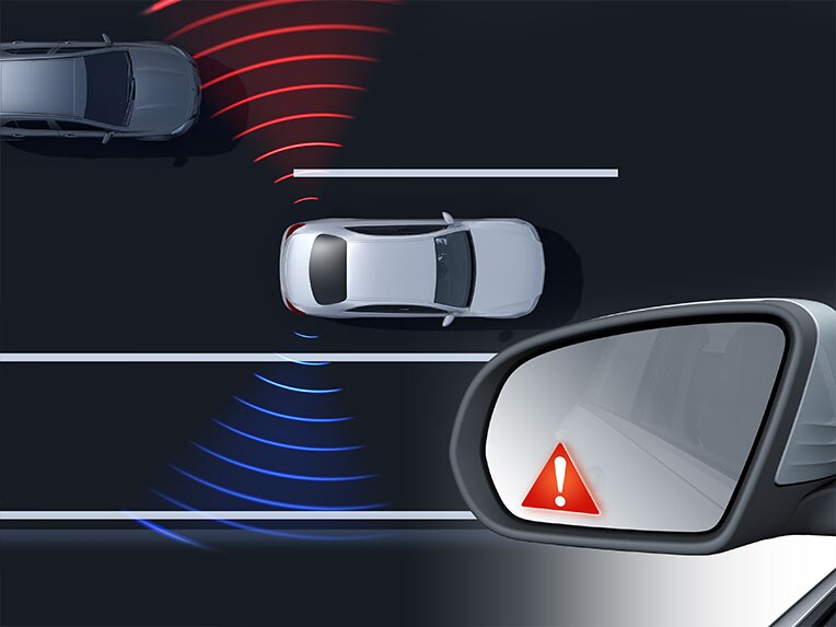 L'assistant d'angle mort de la Mercedes-Benz CLA Shooting Brake.