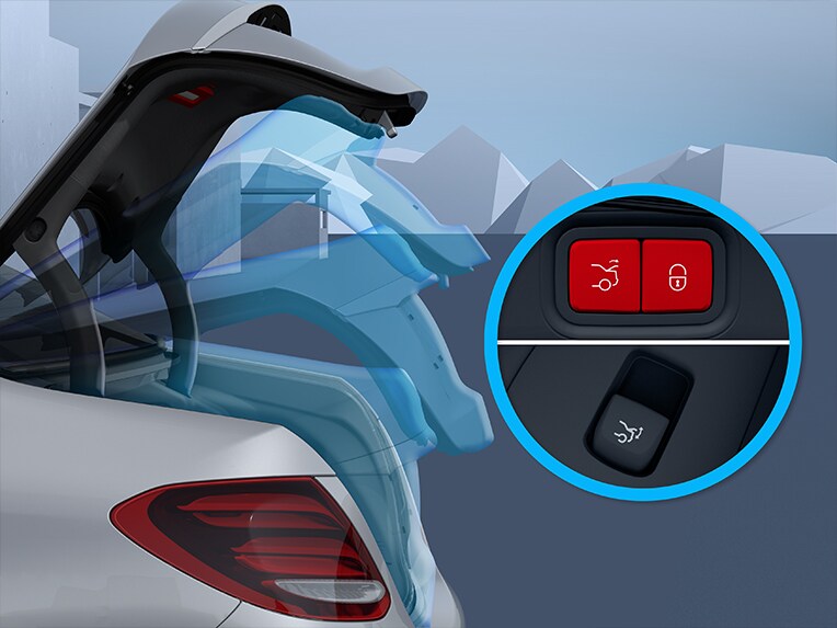 Le hayon EASY-PACK de la Mercedes-Benz CLA Shooting Brake.