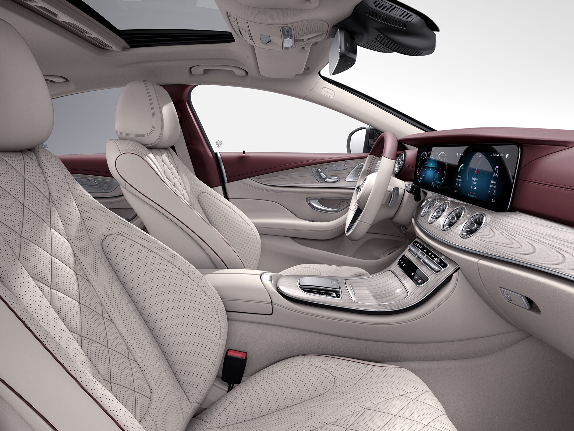 Het interieur van de Mercedes-Benz CLS.
