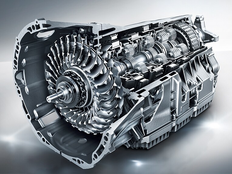De 9G-TRONIC automatische transmissie in de Mercedes-Benz CLS.