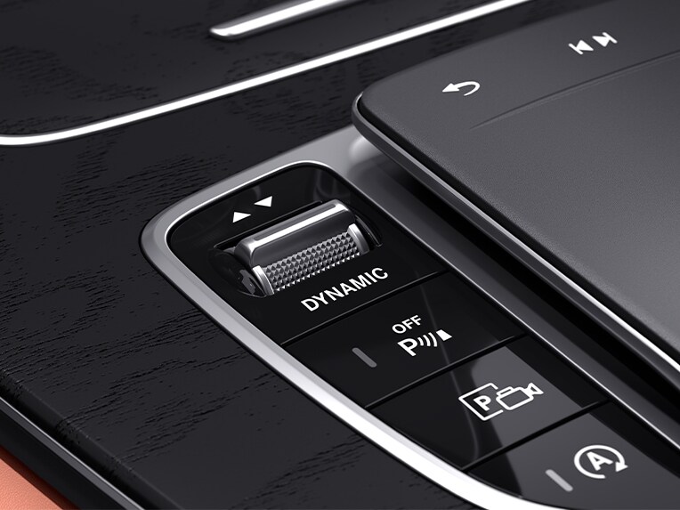 Een voorstelling van DYNAMIC SELECT in de Mercedes-Benz CLS.