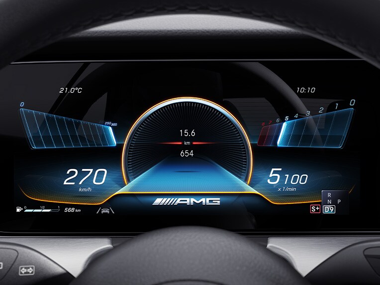 Interieur van de Mercedes-AMG E 53 4MATIC+ Cabriolet.