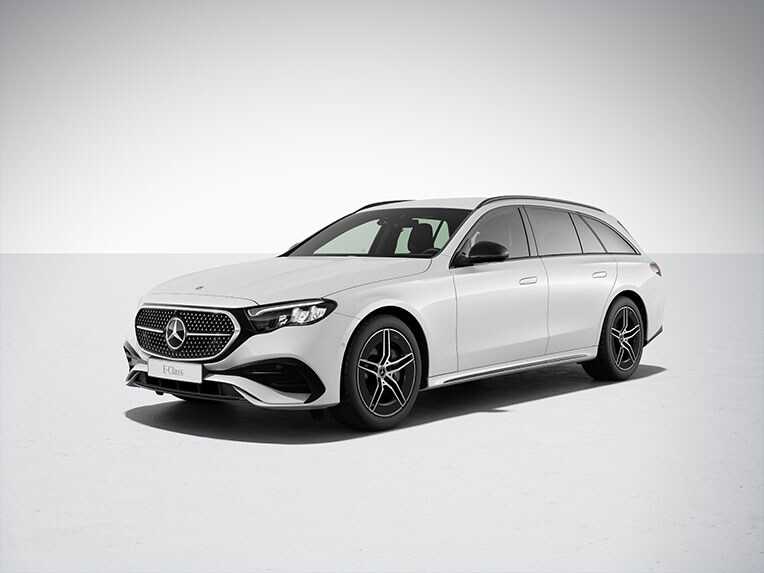 De E-Klasse van Mercedes-Benz met het nightpakket.