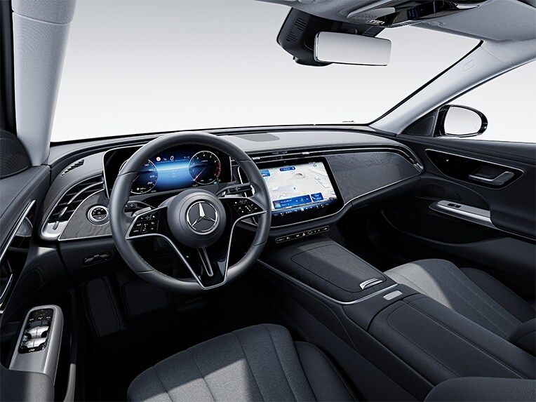 Het interieur van de E-Klasse van Mercedes-Benz met uitrustingslijn AVANTGARDE.
