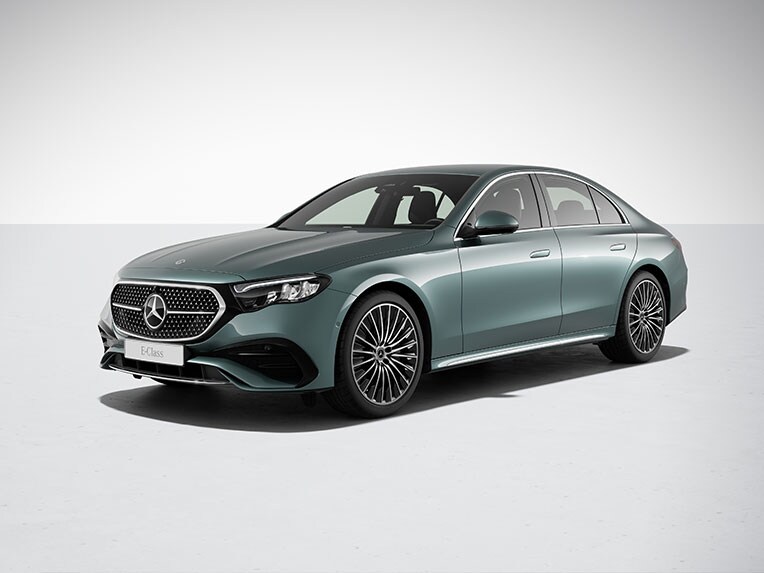 Het exterieur van de Mercedes-Benz E-Klasse Limousine met de AMG Line.