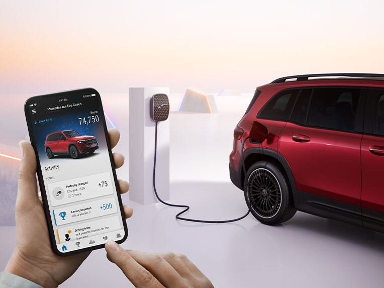 L'application Eco Coach dans le nouvel EQB de Mercedes-Benz.