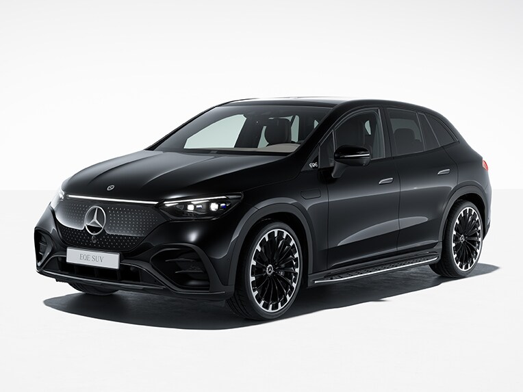 Het exterieur van de Mercedes EQE met AMG Line.