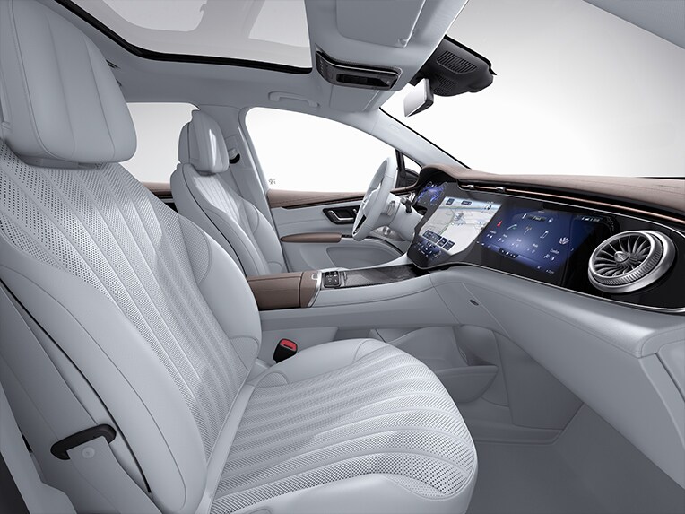 L'intérieur de l’EQS SUV avec Electric Art Line.
