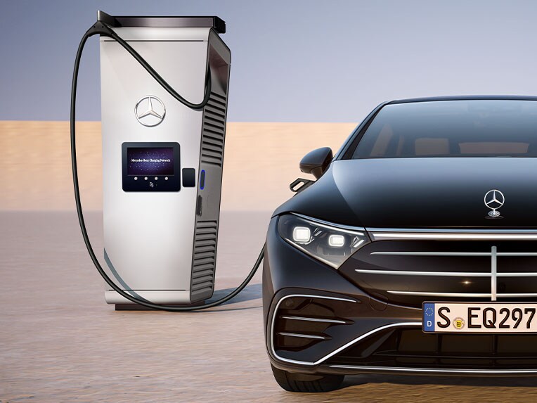 Mercedes-Benz Eco Coach-app voor de EQS Berline.