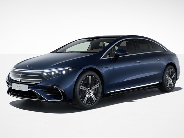 EQS Berline van Mercedes-Benz met Electric Art Line.