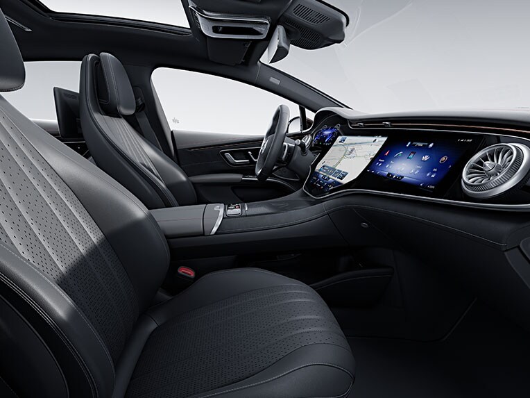 AMG Line in het interieur van de EQS Berline.