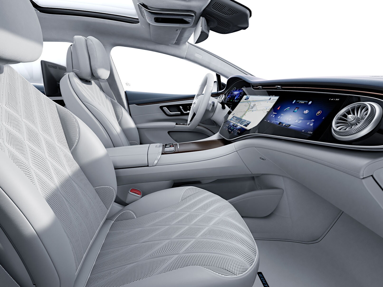Interieur van de EQS Berline met Electric Art Line.
