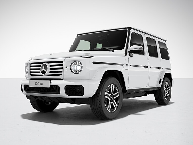 De standaarduitvoering van de elektrische Mercedes-Benz G-Klasse.