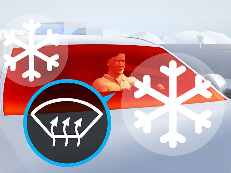 Warmtecomfortpakket in de elektrische Mercedes-Benz G-Klasse.